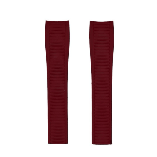 FKM Vulcanized Bordeaux Rubber Strap for Patek Aquanaut - Tempomat Madrid