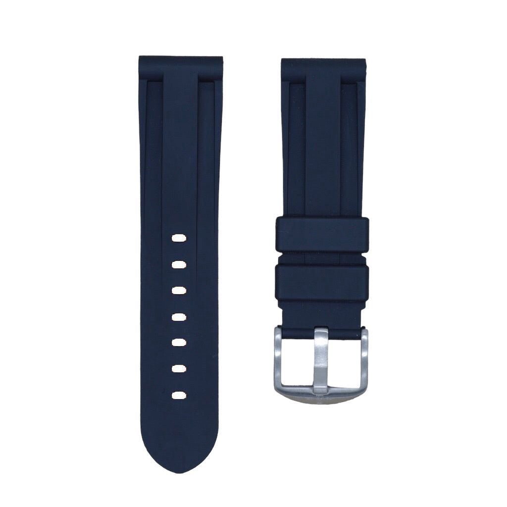 22mm Black Rubber Strap - Tempomat Madrid