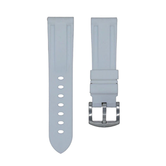 22mm White Rubber Strap - Tempomat Madrid