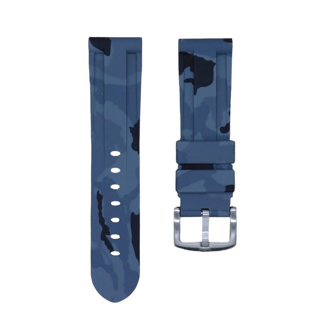 22mm Grey Camo Rubber Strap - Tempomat Madrid