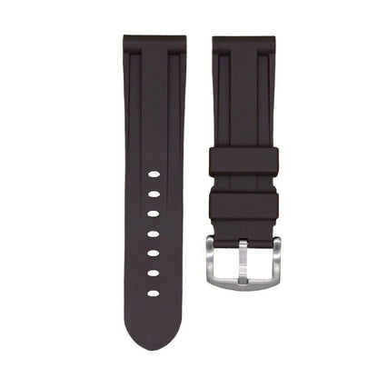 22mm Brown Rubber Strap - Tempomat Madrid