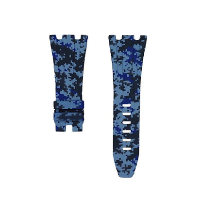 Blue Digi Camo Rubber Strap for AP 42mm - Tempomat Madrid