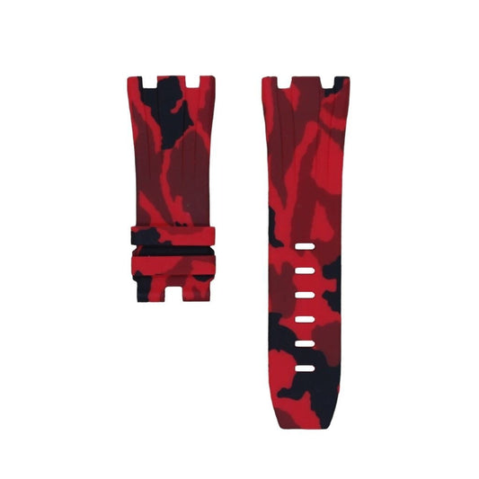 Red Camo Rubber Strap for AP 44mm - Tempomat Madrid