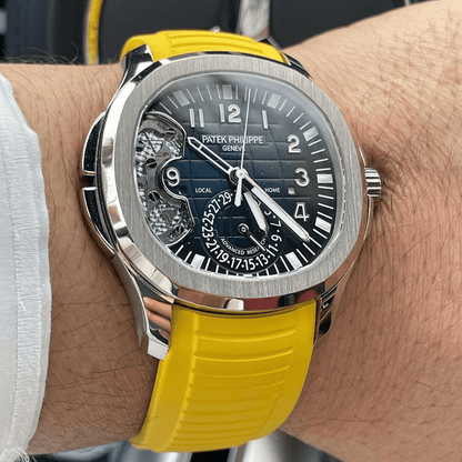 FKM Vulcanized Yellow Rubber Strap for Patek Aquanaut - Tempomat Madrid