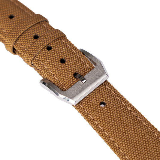 Sportowy pasek DOUBLE NYLON - brązowy