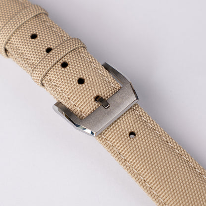 Sportowy pasek DOUBLE NYLON - beżowy