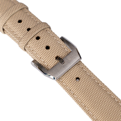 Sportowy pasek DOUBLE NYLON - beżowy