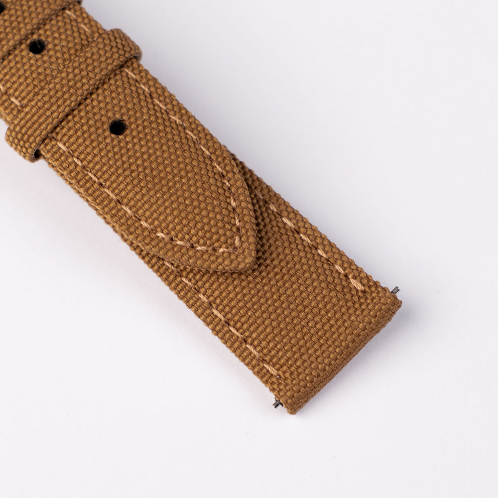 Sportowy pasek DOUBLE NYLON - brązowy
