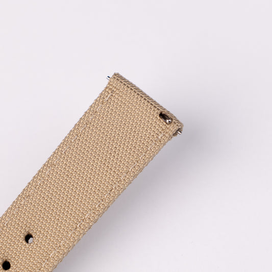 Sportowy pasek DOUBLE NYLON - beżowy