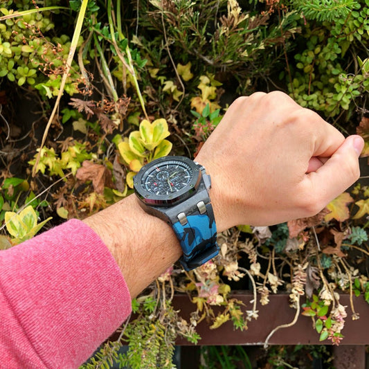 Blue Camo AP Rubber Strap - Tempomat Madrid