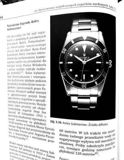 Książka „Czas na głębokości – historia zegarków do nurkowania”. Aut. Mateusz Piechnik