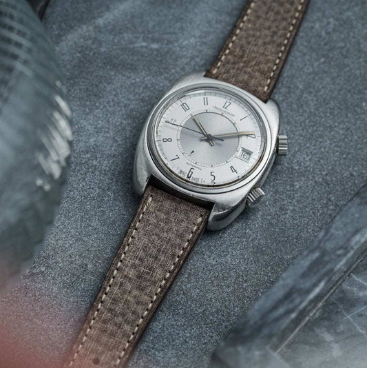 FLUCO BABELE - pasek ze skóry cielęcej - ciemny brąz