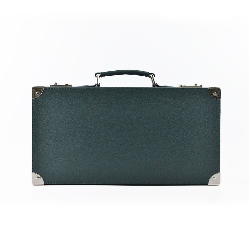 Green Saffiano Leather Collector Box - Tempomat Madrid