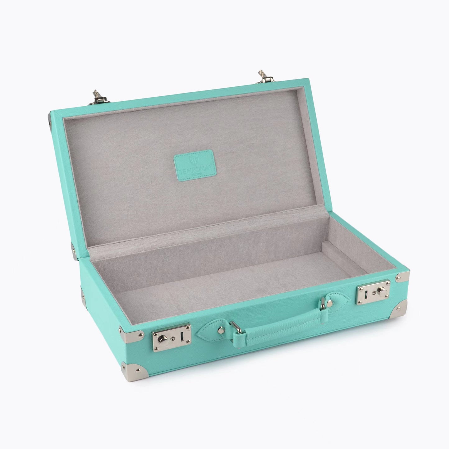 Sky Blue Saffiano Leather Collector Box - Tempomat Madrid