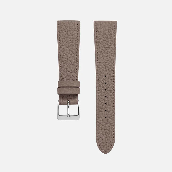 FLUCO DEAUVILLE - pasek ze skóry cielęcej TOGO - taupe