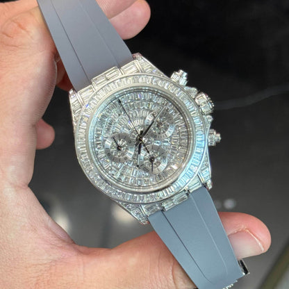 Grey FKM Rubber Strap for Daytona Oysterlex®