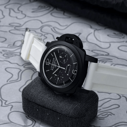 24mm White Rubber Strap - Tempomat Madrid