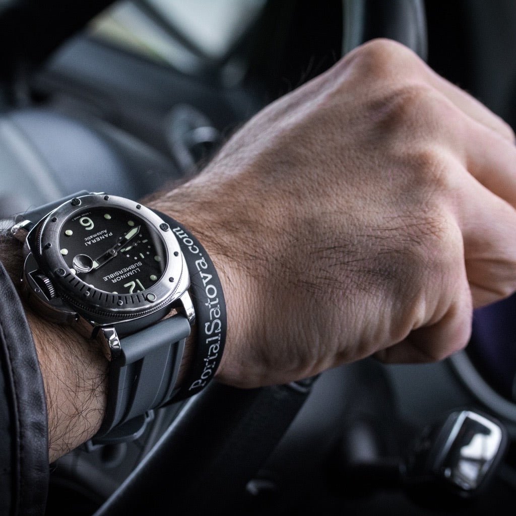 24mm Grey Rubber Strap - Tempomat Madrid