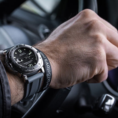 24mm Grey Rubber Strap - Tempomat Madrid