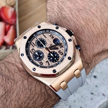 Grey Rubber Strap for AP 42mm - Tempomat Madrid