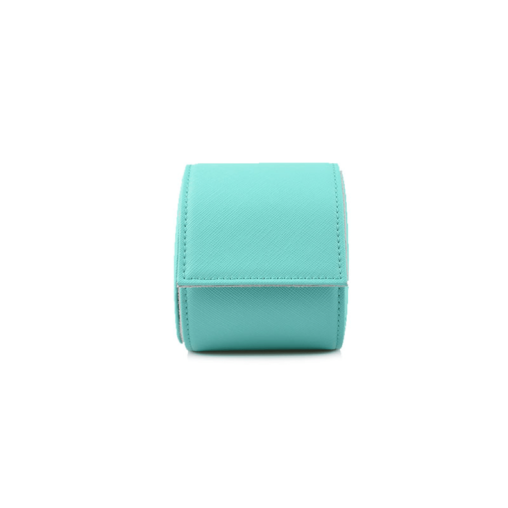 Individual Sky Blue Saffiano Leather Watch Roll - Tempomat Madrid