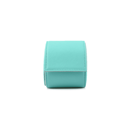 Individual Sky Blue Saffiano Leather Watch Roll - Tempomat Madrid