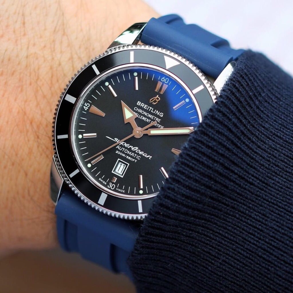 22mm Blue Rubber Strap - Tempomat Madrid