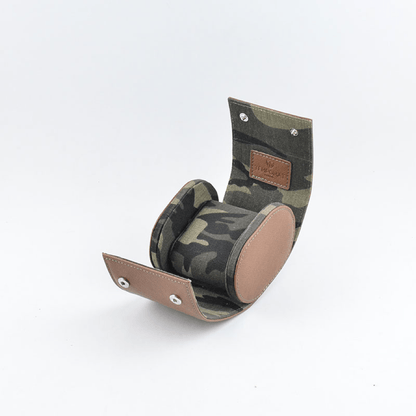 Individual Brown Saffiano Leather Watch Roll - Tempomat Madrid