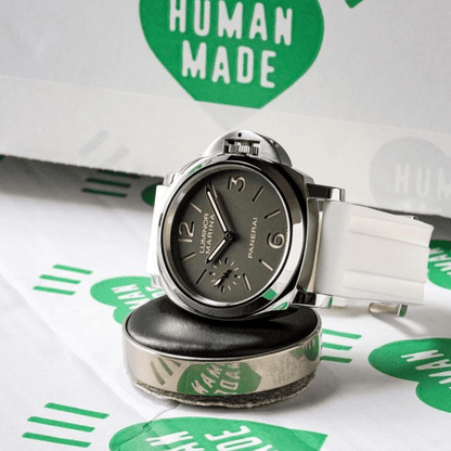 24mm White Rubber Strap - Tempomat Madrid