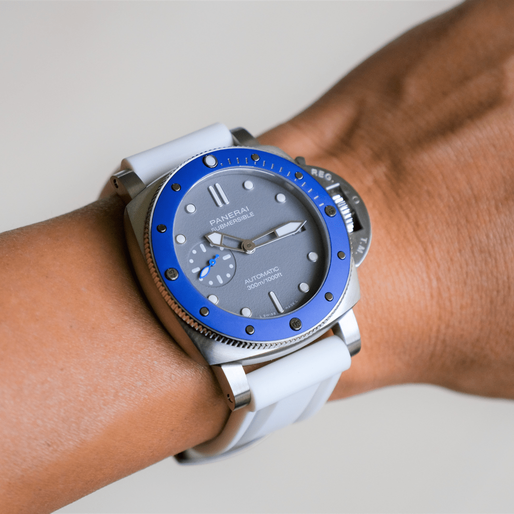 22mm White Rubber Strap - Tempomat Madrid