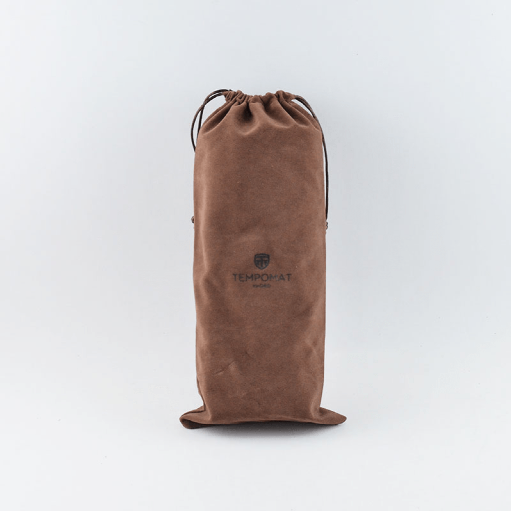 Brown Saffiano Leather Watch Roll - Tempomat Madrid