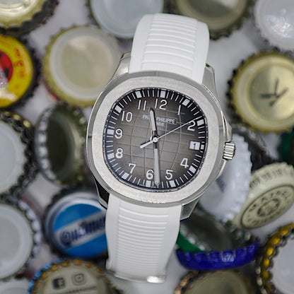 FKM Vulcanized White Rubber Strap for Patek Aquanaut - Tempomat Madrid