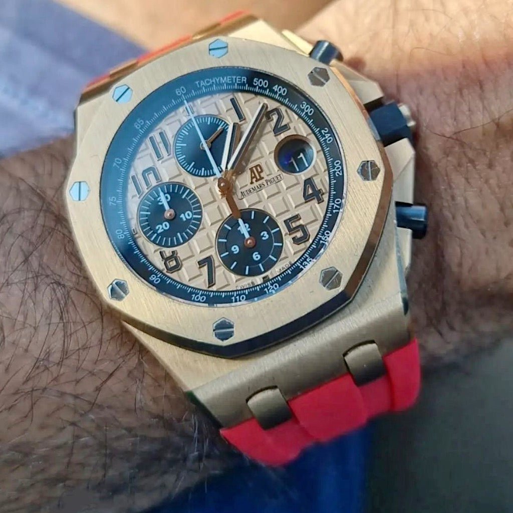 Red Rubber Strap for AP 42mm - Tempomat Madrid