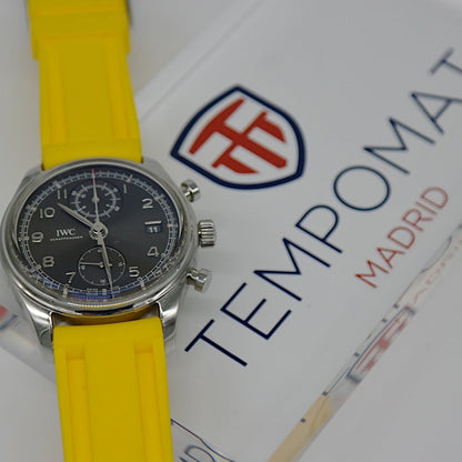 22mm Yellow Rubber Strap - Tempomat Madrid