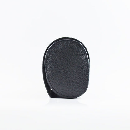 Full Black Natural Leather Watch Roll - Tempomat Madrid