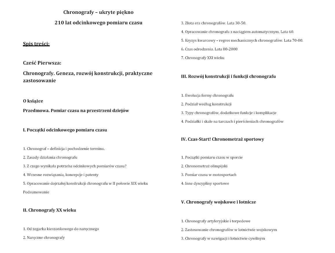 Książka „Chronografy – ukryte piękno”. Tom I, Aut. Mateusz Piechnik