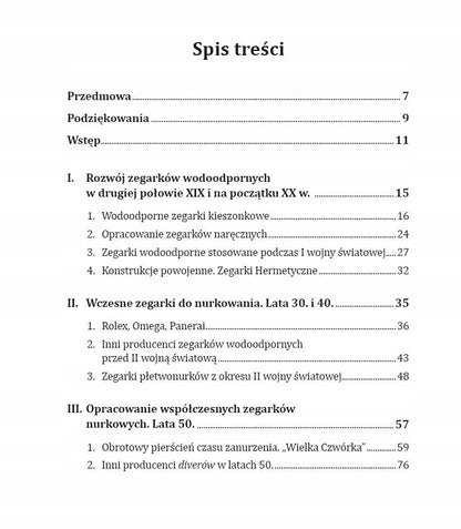 Książka „Czas na głębokości – historia zegarków do nurkowania”. Aut. Mateusz Piechnik