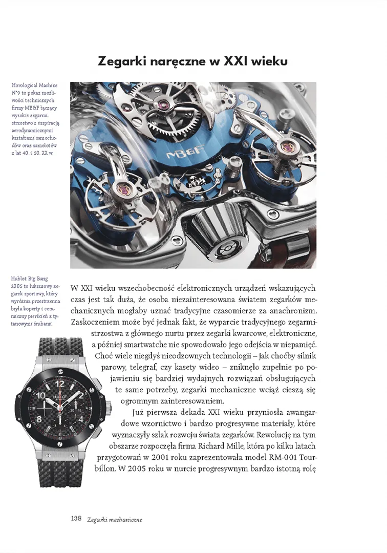 Książka „Zegarki mechaniczne; Historia, budowa, ważne marki” Jakub Filip Szymaniak i Tomasz Miler